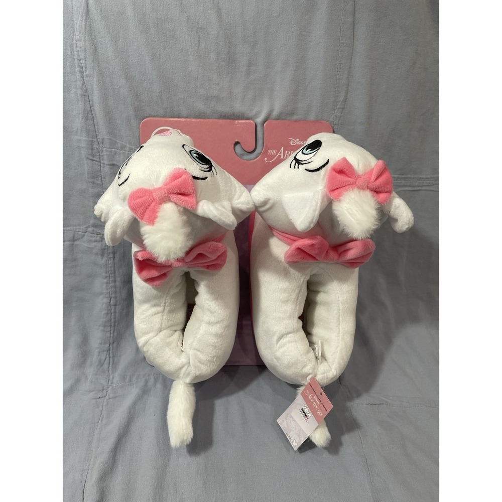 NEW Walt Disney - The Aristocats - Marie - 3D Full‎ Foot Slippers Women Size S/M
